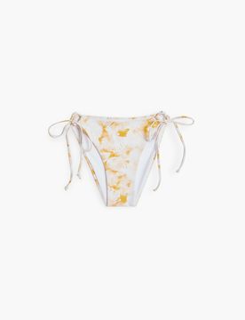 Braguita bikini tulipanes, Mujer, Blanco, XS