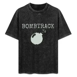 Rage Against The Machine Bombtrack T-Shirt Work Basic Short Sleeve Top