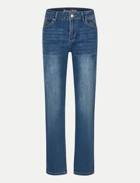 Jeans Stella-Zip Straight-S Blau L - Buena Vista - FashionsVida