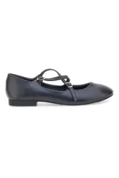 Ballerine nere con doppio cinturino incrociato IDE1070 36