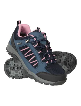 Women's Path Walking Shoes Waterproof Breathable Shoe in Navy Size: 6 - Navy - Size: 6 - Mountain Warehouse - FashionsVida