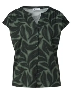 LTD QR printed shirt w.button female