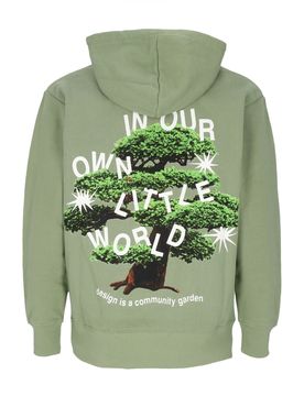 Felpa Cappuccio Uomo Community Garden Hoodie Basil