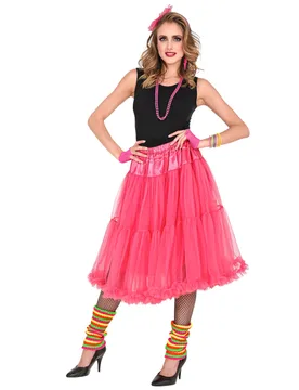 Tüllrock Rosa Lang Jupon aus Tüll 65 cm für Erwachsene - Widmann - FashionsVida