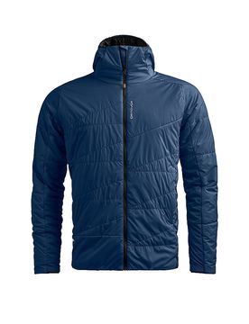 Veste isolante de randonnée Piz Duan SW à capuche bleu marine S