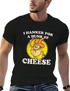 I Hanker for A Hunk of Cheese Time for Timer T-Shirt t shirts for man slim fit essential t shirt T-Shirt - Aliexpress - FashionsVida