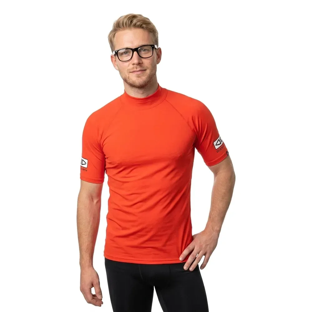 Rash Guard Manches Courtes Comp Red S - Ocean & Earth - FashionsVida