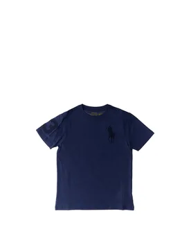 T-shirt girocollo POLO BOYS BLU AVIO XL - Ralph Lauren - FashionsVida