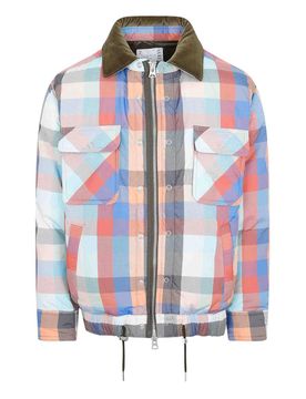Sacai Giubbotto imbottito scozzese