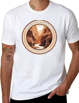 Antelope Canyon Arizona Retro Badge T-Shirt t shirt man casual t shirts for man graphic vintage T-Shirt - Aliexpress - FashionsVida
