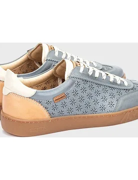 Zapatillas de mujer de piel con plantilla Memory Foam extraíble - Pikolinos - FashionsVida
