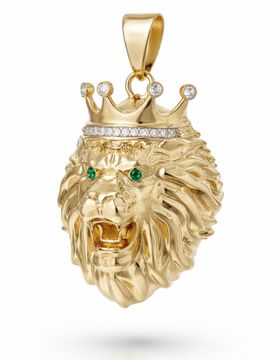 Ciondolo Testa di Leone Oro Giallo GL102360