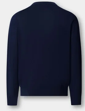 Jersey de hombre de lana merino cuello pico - Hackett - FashionsVida