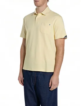 Polo A Maniche Corte M333 .000.200 Pale Yellow XL - Replay - FashionsVida