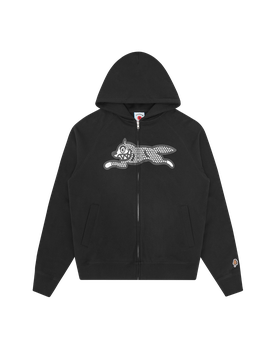 Glitter Running Dog Zip Through Hood