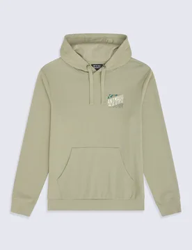 River Mens Bude Hoodie - Green - Green - Size: XXL - Animal - FashionsVida