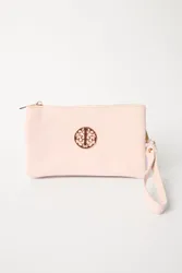 Detailed Zip Up Purse With Detachable Strap - ONE / CREAM