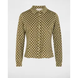 Camisa de mujer con cuello vuelto