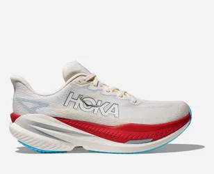Men's Mach X 3 Road Running Shoes in White/Alabaster, Size 6.5