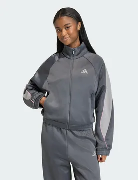 Giacca da allenamento Stadium M Grey Six / Charcoal Solid Grey / St Tropic Bloom - Adidas - FashionsVida