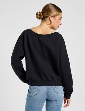 Off Shoulder Regular Sweatshirt Unionall Black Größe S female