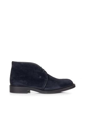 Polacco in camoscio Blu Navy