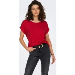 Camiseta de mujer de manga corta y cuello redondo