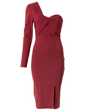Lipsy Vestido de gala rojo rubí