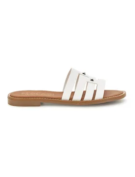 Ciabatte bianche con fasce MAT1 40 - PLOCADI - FashionsVida