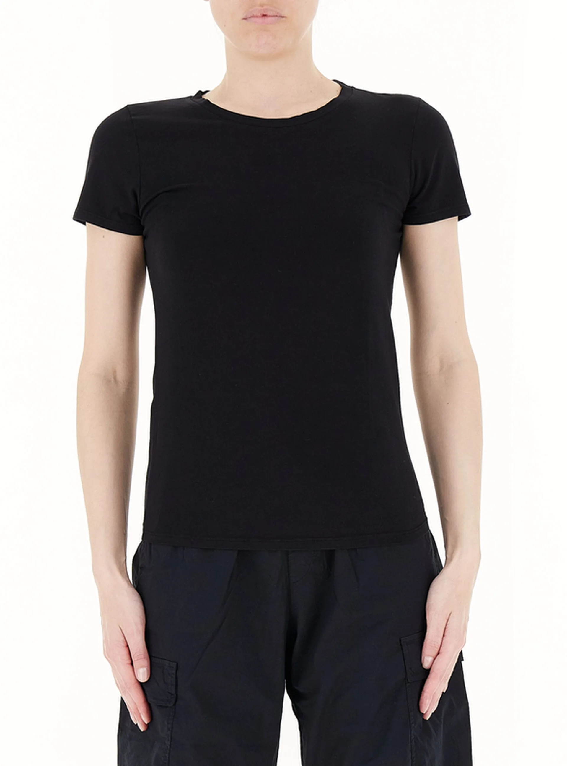 DEHA T-shirt in cotone NERO S - DEHA - FashionsVida