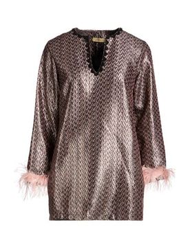 Minivestido Mujer Bronce L,M Mujer