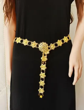 Retro Style Women's Metal Waist Chain Accessories Decorative Circle Carved Hollow Out Belt High Style Gypsy Afghan Jewelry Gift - Aliexpress - FashionsVida
