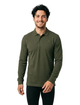 Polo à Manches Longues Dunda Slim Fit Asfalt XS