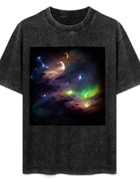 Colorful Space Nebula Concept T-Shirt Urban Casual Loose Fit Tee - Aliexpress - FashionsVida