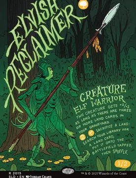 Elvish Reclaimer (Secret Lair - Garden Buds) Secret Lair Drops - Magic: The Gathering - FashionsVida