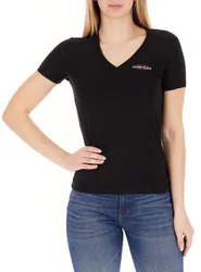T-shirt scollo V NERO XL