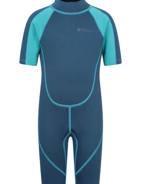 Kids Shorty 2. 5/2mm Wetsuit - Teal - Teal - Size: 11-12y - Mountain Warehouse - FashionsVida