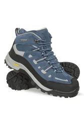 Women's 'Gale' Waterproof EVA Cushioned IsoGrip Suede Mesh Upper Boots in Blue Size: 6 - Blue - Size: 6