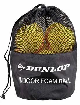 Indoor Foam Tennis Balls Box Yellow 12 x 12 Balls - Dunlop - FashionsVida