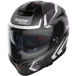 Casco Moto Integrale N80-8 RUMBLE N-Com 058 Nero Bianc taglia M