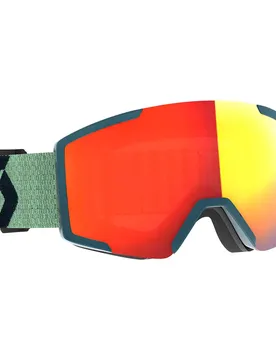 Masque De Ski Shield Soft Green / Black Amplifier White Chrome/CAT2 Homme
