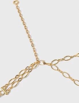 Cinturón de fiesta de cadena doble con charms - Maje - FashionsVida