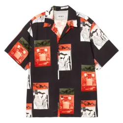 Camicia s/s sean hamilton shirt - sean hamilton print /black