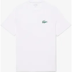 Camiseta loungewear de algodón con micrologo