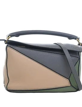 Mini Tricolor Calfskin Puzzle Satchel - LOEWE - FashionsVida