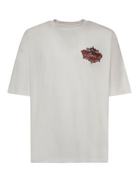 T-shirt in cotone con stemma Chateau