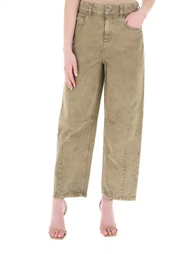 Jeans a palazzo VERDE OLIVA 44 - I Blues - FashionsVida