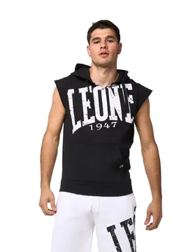 Sweat à Capuche Boxe Sleeveless Black / White 2XL