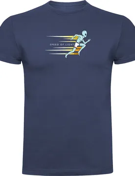 Maglietta A Maniche Corte Speed Of Light Denim Blue 2XL