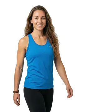 T-shirt Sans Manches Heatgear Armour Racer Blue XL - Under armour - FashionsVida